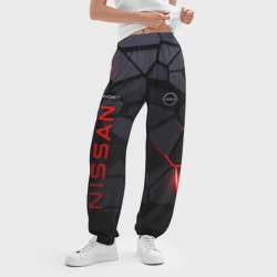 Женские джоггеры оверсайз 3D Nissan - плиты с эффектом свечения - фото 2