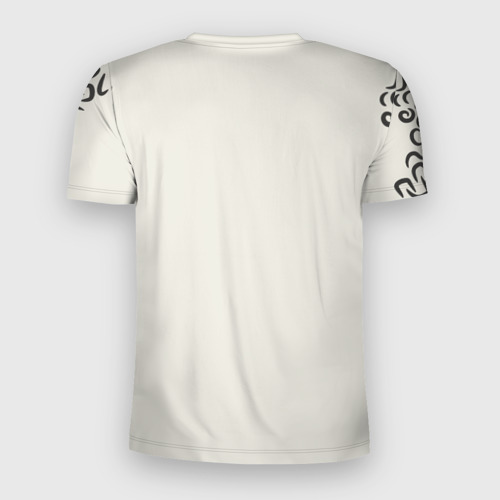 Мужская футболка 3D Slim с принтом Секси - почти шифр, вид сзади #1