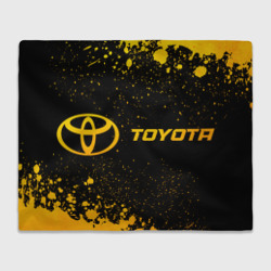 Плед 3D Toyota - gold gradient по-горизонтали