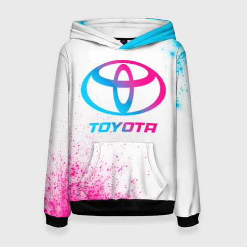 Женская толстовка 3D Toyota neon gradient style, цвет 3D печать