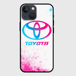 Чехол для iPhone 13 mini Toyota neon gradient style