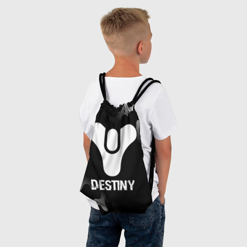Рюкзак-мешок 3D Destiny glitch на темном фоне - фото 4
