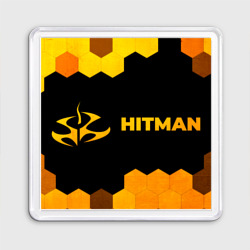 Магнит 55*55 Hitman - gold gradient по-горизонтали