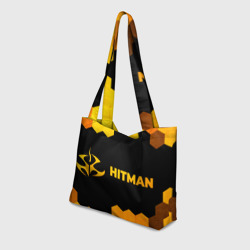 Пляжная сумка 3D Hitman - gold gradient по-горизонтали - фото 2