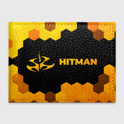 Обложка для студенческого билета Hitman - gold gradient по-горизонтали
