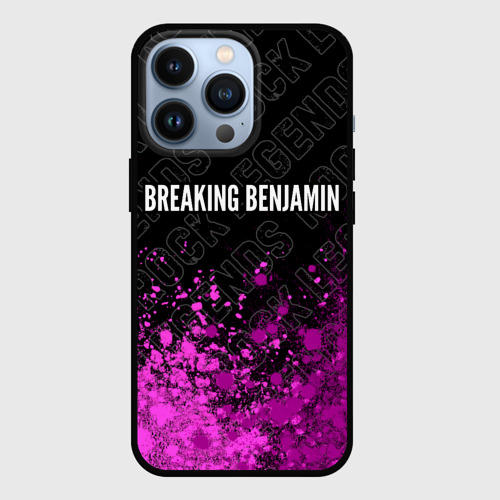 Чехол для iPhone 13 Pro Breaking Benjamin rock legends посередине