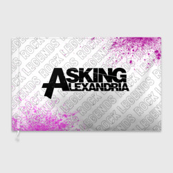 Флаг 3D Asking Alexandria rock legends по-горизонтали