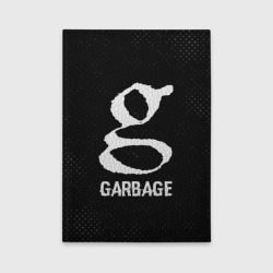 Обложка для автодокументов Garbage glitch на темном фоне