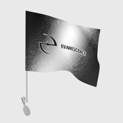 Флаг для автомобиля Evanescence glitch на светлом фоне по-горизонтали