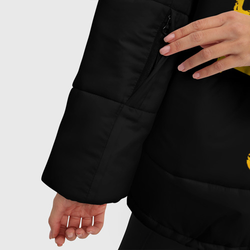 Женская зимняя куртка Oversize The Offspring - gold gradient по-вертикали, цвет черный - фото 6