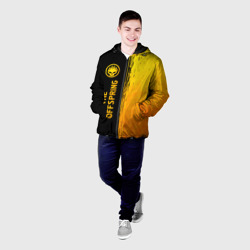Мужская куртка 3D The Offspring - gold gradient по-вертикали - фото 2