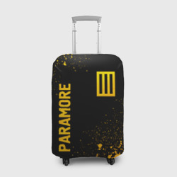 Чехол для чемодана 3D Paramore - gold gradient вертикально