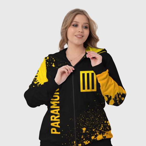 Женский костюм 3D Paramore - gold gradient вертикально, цвет черный - фото 7