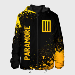 Мужская куртка 3D Paramore - gold gradient вертикально