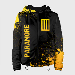 Женская куртка 3D Paramore - gold gradient вертикально