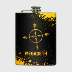 Фляга Megadeth - gold gradient