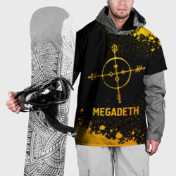 Накидка на куртку 3D Megadeth - gold gradient