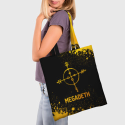 Шоппер 3D Megadeth - gold gradient - фото 2
