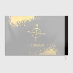 Флаг 3D Megadeth - gold gradient - фото 2