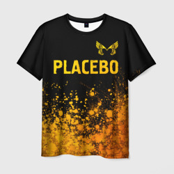 Placebo - gold gradient посередине – Мужская футболка 3D с принтом купить со скидкой в -26%