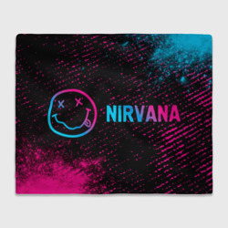 Плед 3D Nirvana - neon gradient по-горизонтали