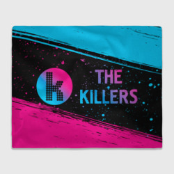 Плед 3D The Killers - neon gradient по-горизонтали