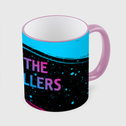 Кружка с полной запечаткой The Killers - neon gradient по-горизонтали