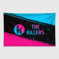 Флаг-баннер The Killers - neon gradient по-горизонтали