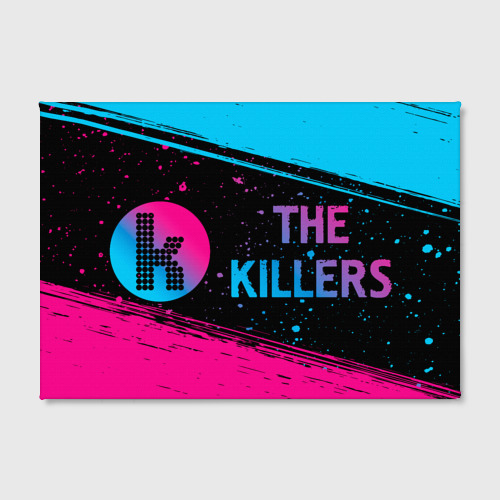 Холст прямоугольный The Killers - neon gradient по-горизонтали, цвет 3D печать - фото 2