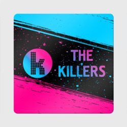 Магнит виниловый Квадрат The Killers - neon gradient по-горизонтали