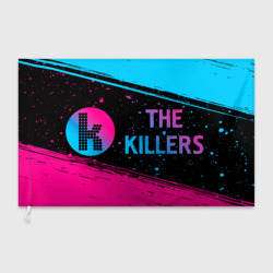 Флаг 3D The Killers - neon gradient по-горизонтали