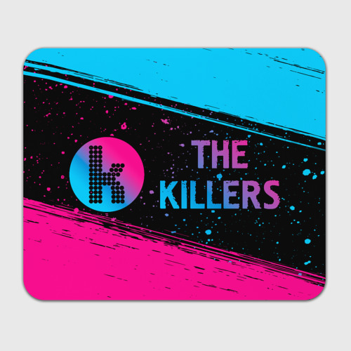 Прямоугольный коврик для мышки The Killers - neon gradient по-горизонтали