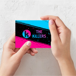 Поздравительная открытка The Killers - neon gradient по-горизонтали - фото 2