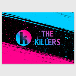 Поздравительная открытка The Killers - neon gradient по-горизонтали