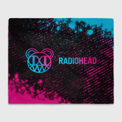 Плед 3D Radiohead - neon gradient по-горизонтали