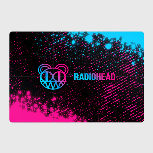 Магнитный плакат 3Х2 Radiohead - neon gradient по-горизонтали