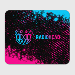 Прямоугольный коврик для мышки Radiohead - neon gradient по-горизонтали