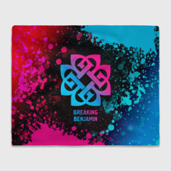 Плед 3D Breaking Benjamin - neon gradient