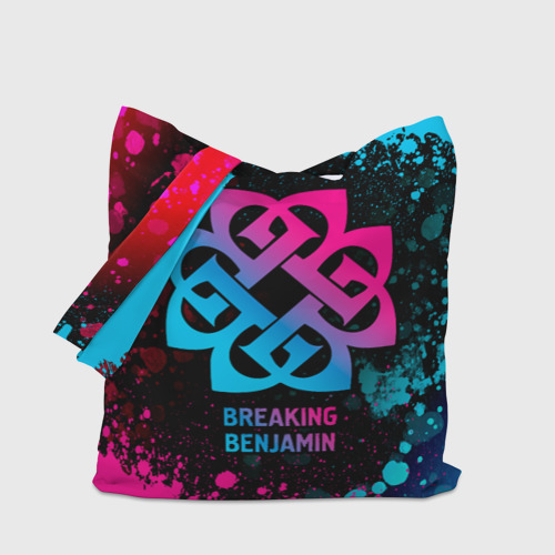 Шоппер 3D Breaking Benjamin - neon gradient - фото 4