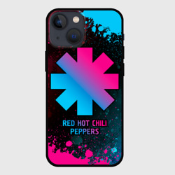 Чехол для iPhone 13 mini Red Hot Chili Peppers - neon gradient