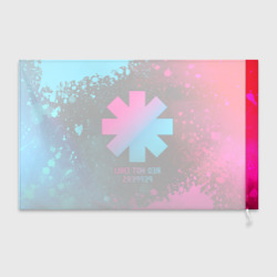 Флаг 3D Red Hot Chili Peppers - neon gradient - фото 2