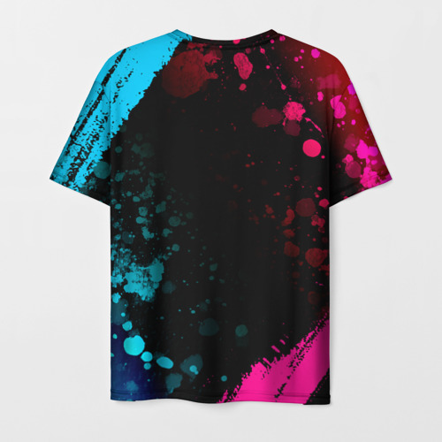 Мужская футболка 3D Bring Me the Horizon - neon gradient, цвет 3D печать - фото 2