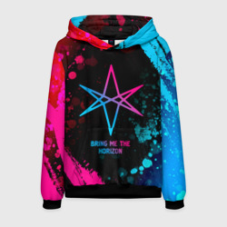 Мужская толстовка 3D Bring Me the Horizon - neon gradient