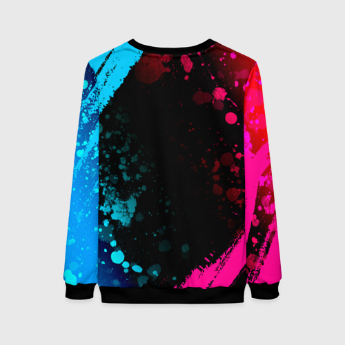 Женский свитшот 3D Bring Me the Horizon - neon gradient, цвет 3D печать - фото 2