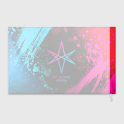 Флаг 3D Bring Me the Horizon - neon gradient - фото 2