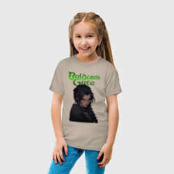 Детская футболка хлопок Shadowheart - baldur's gate 3 - зеленый - фото 2