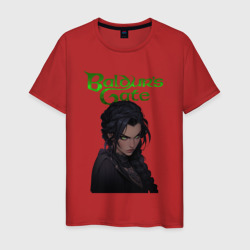 Shadowheart - baldur's gate 3 - зеленый – Мужская футболка хлопок с принтом купить со скидкой в -20%
