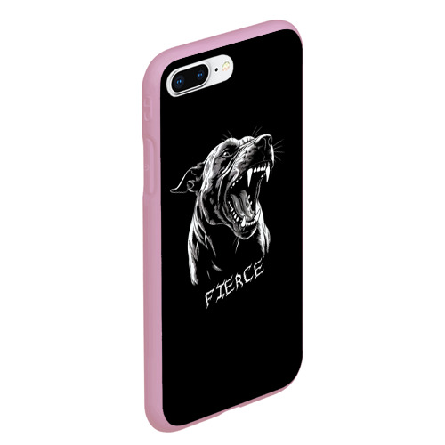 Чехол для iPhone 7Plus/8 Plus матовый Свирепый, цвет розовый - фото 3