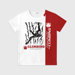 Детская футболка 3D Альпинист скалолаз
