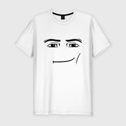 Роблокс лицо мем – Мужская футболка хлопок Slim с принтом купить